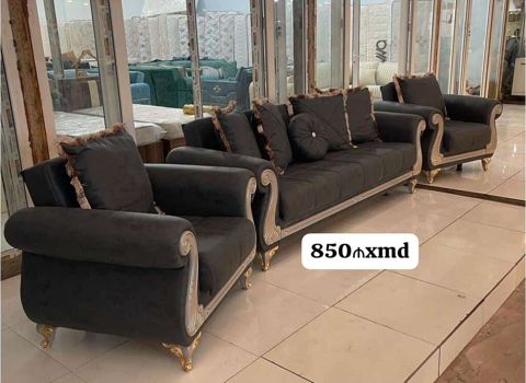 Qonaq otağı üçün klassik üslubda yumşaq mebel dəsti - Tərkib: 3