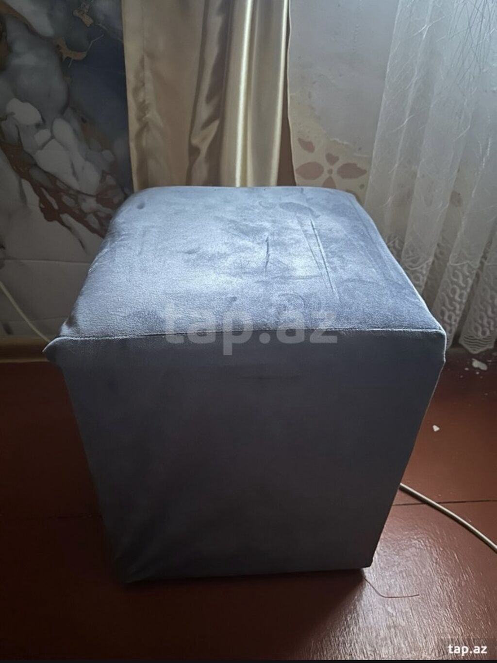 Minimalist qonaq otağı dəsti - 2 nəfərlik kompakt divan: Boz rəngli — Mebel, Masazır (4)