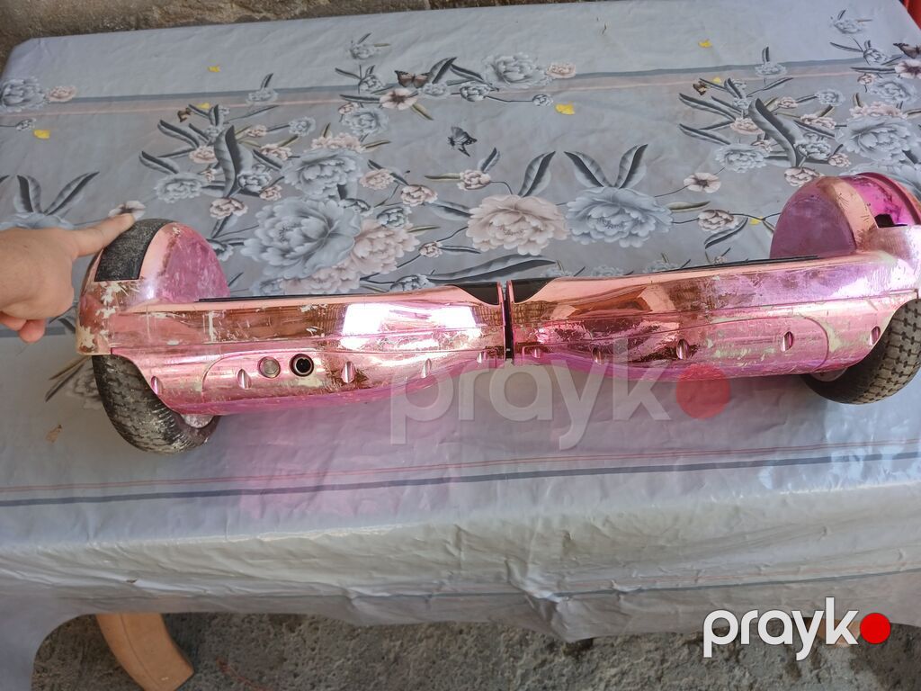 Elektrik hoverboard (self‑balans skuter) – çəhrayı xrom korpuslu, 6.5" — Hiroskopler, Bakı (2)
