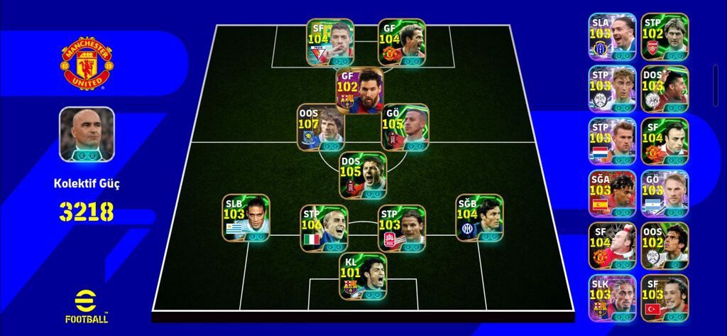EFootball hesabı – güclü heyət və formasiya paketi - Oyun: eFootball