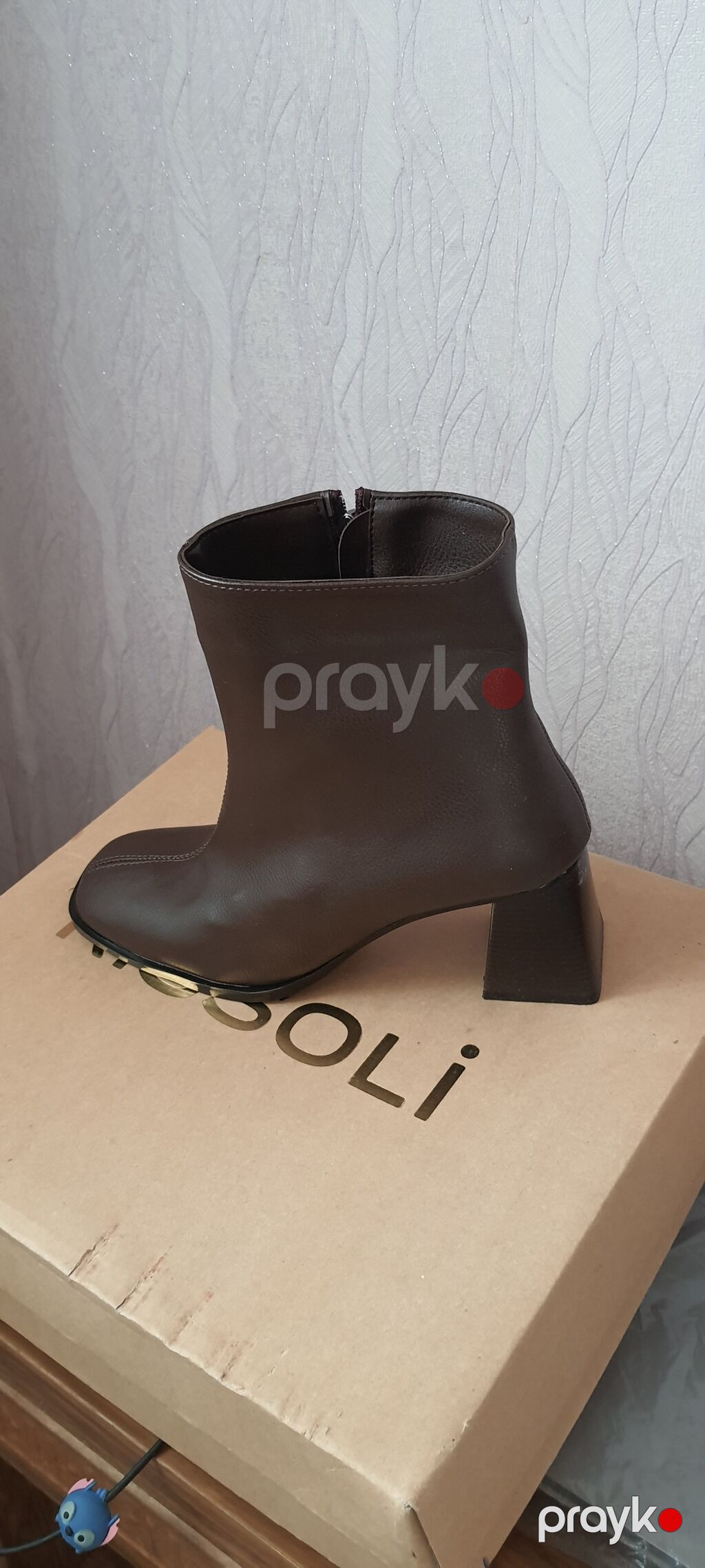 Rissoli markalı qadın botu. Zərif və müasir dizayna malik qəhvəyi — Şəxsi əşyalar, Bakı (4)