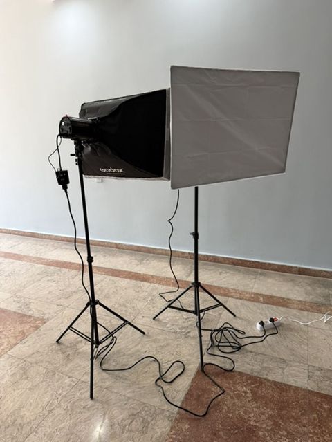 Studiyo foto/video işıqlandırma dəsti + fotoaparat gövdəsi Məhsul