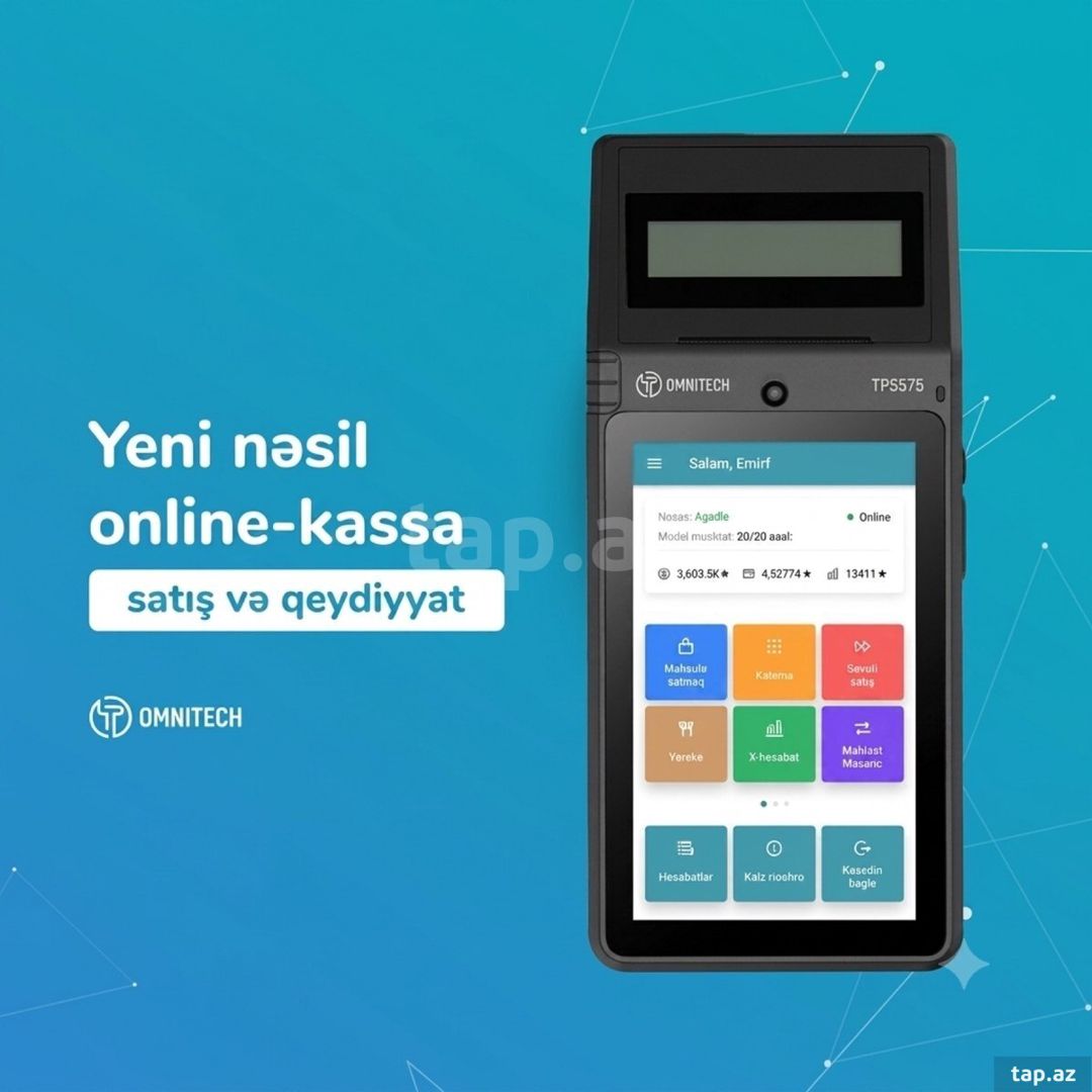 Omnitech kassa aparatları — Mallar, Bakı