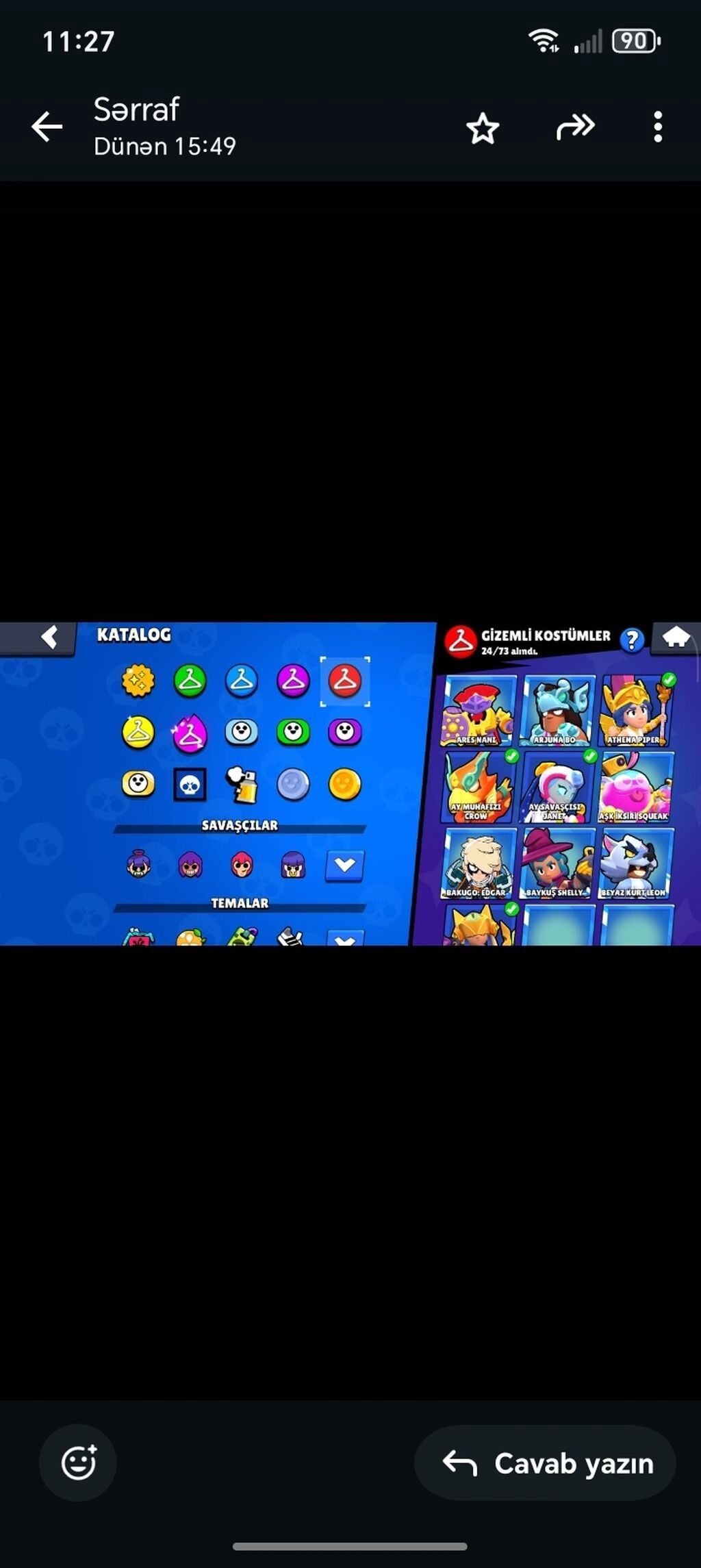 Brawl Stars hesabı 45 manata yeri var - Kupa yolu: 83.755 (ən yüksək — Mallar, Qobu (5)