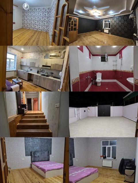 Sarayda 3 saylı mektebe yaxin 4sota 3 otaqlı heyetde salon,hin var