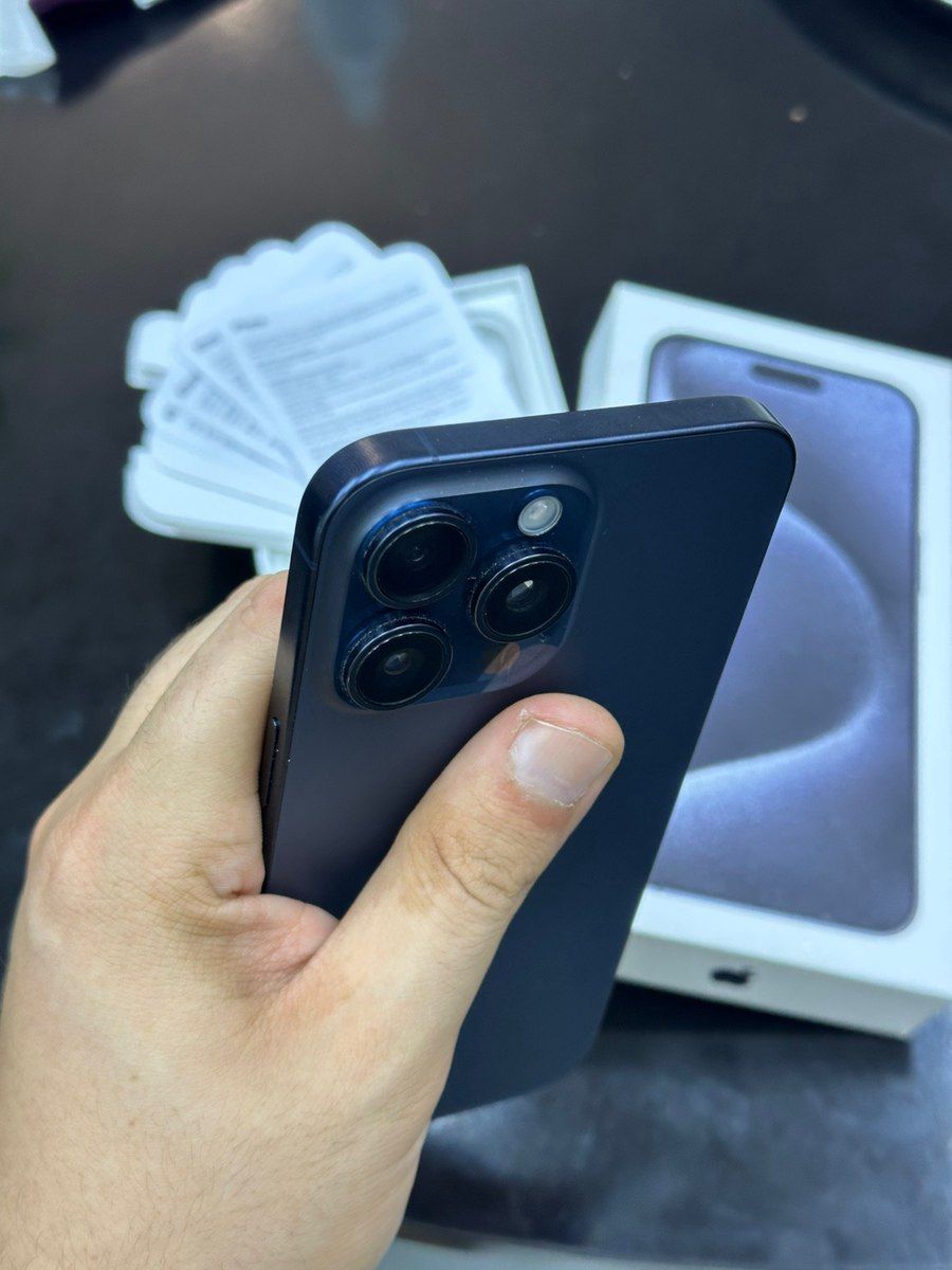 Apple iPhone 15 Pro Max Blue Titanium 256GB/8GB — Mallar, Bakı (8)
