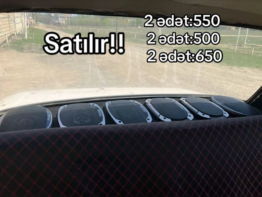 Avtomobil üçün audio sistem dəsti - Arxa rəfdə çoxsaylı oval akustik — Elektronika, Samux