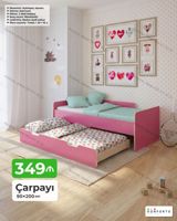 Məhsul: Uşaq/yeniyetmə üçün 2 mərtəbəli çıxan çarpayı - Ölçü: 90 × — Furniture