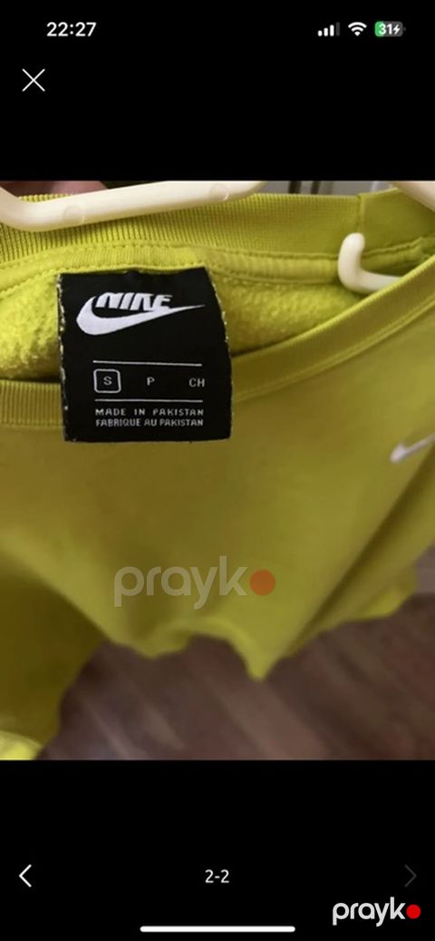Svitşot, Nike, S, rəng - Sarı