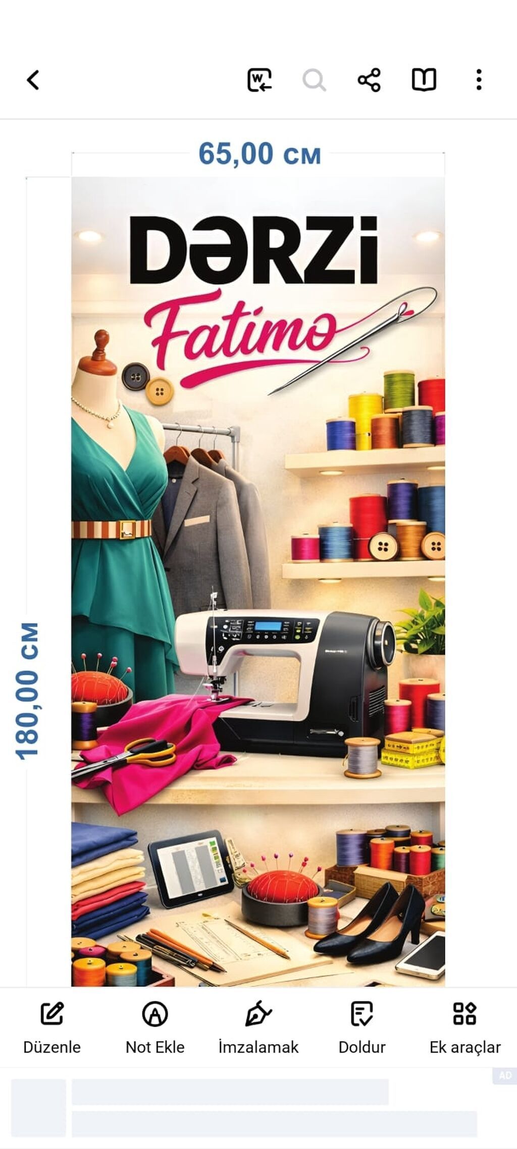 Dərzi “Fatimə” – fərdi geyim tikilişi və dərzilik təlimi Xidmətlər: - — Xidmətlər, Hacıqabul (2)