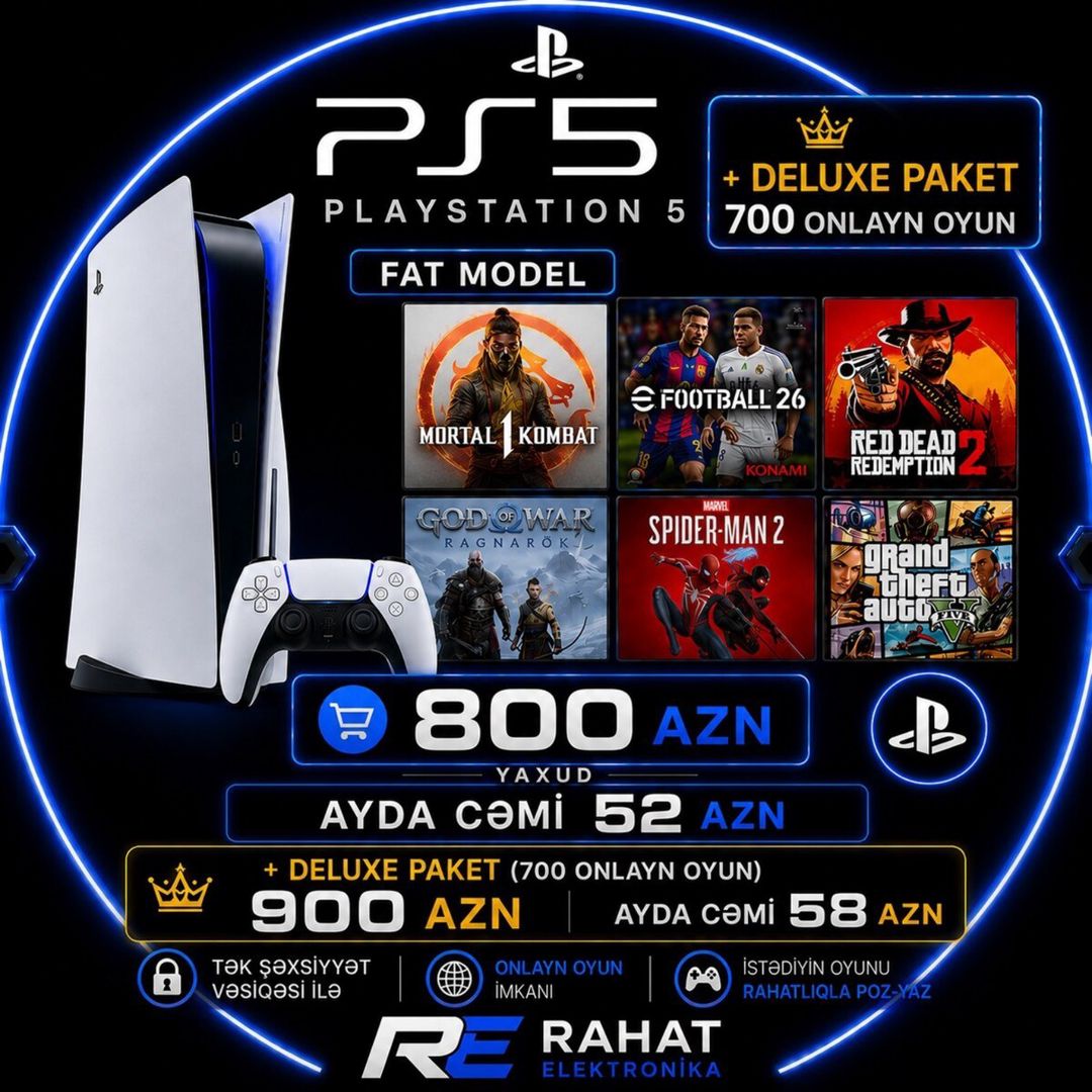 Sony PlayStation 5 fat 825GB — Elektronika, Bakı