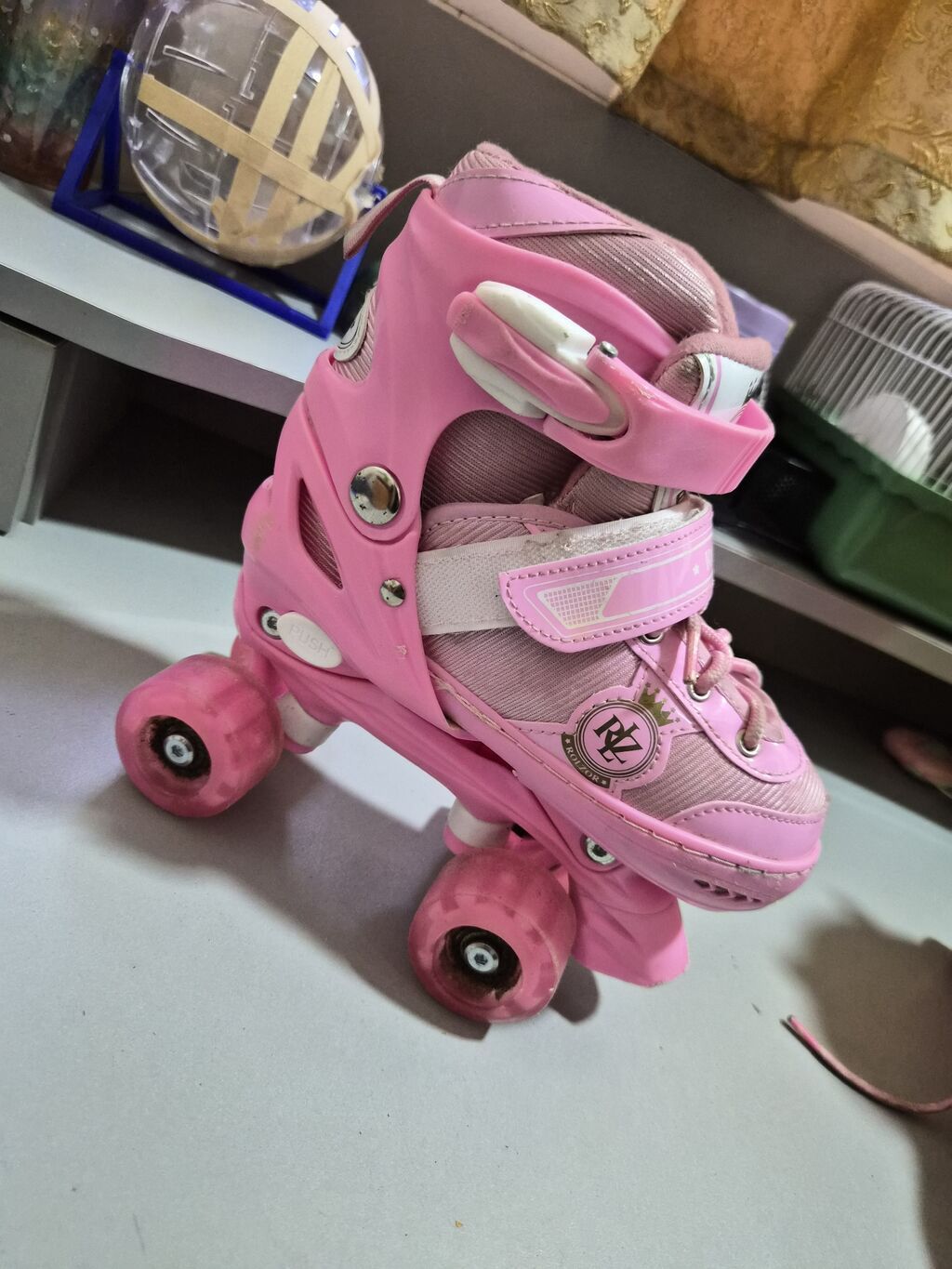 Məhsul: Uşaq dördtəkərli patinlər (rollers) - Rəng: Çəhrayı - Dizayn — İdman və istirahət, Bakı (7)