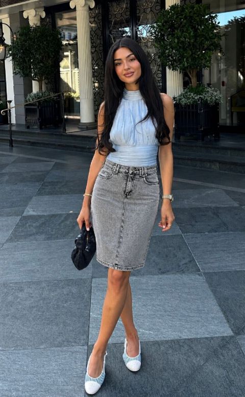 Midi Ətək, Lady Sharm, XS, S, M