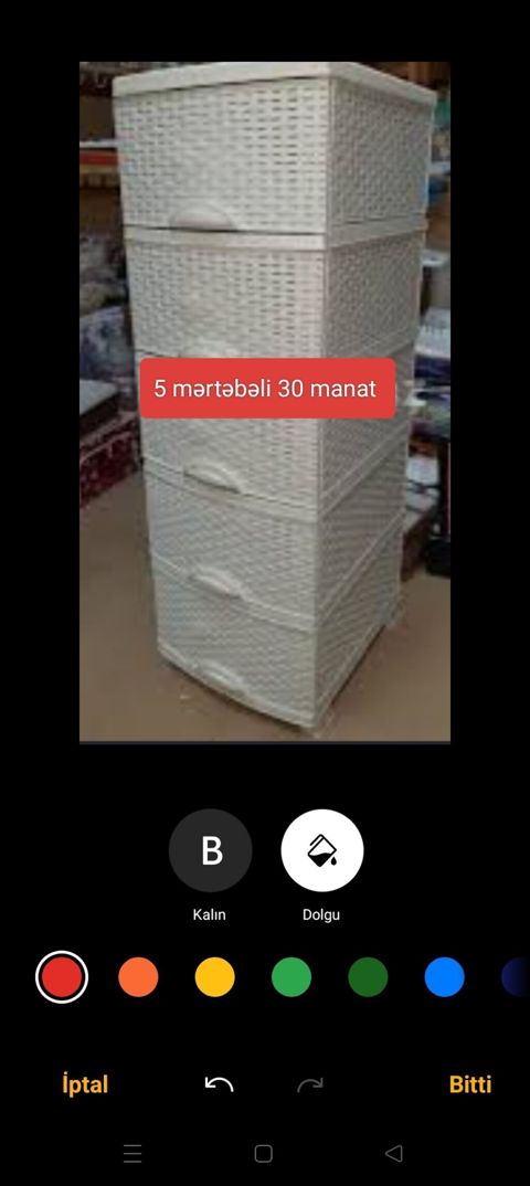 Rattan naxışlı plastik çekmecə dolabı – 5 mərtəbəli. - Material