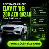 Taksi sürücüsü tələb olunur — Kaz pro777
