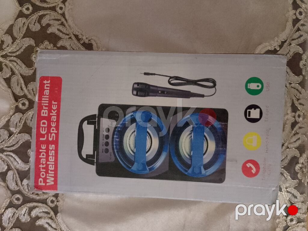 Portable LED Brilliant simsiz akustik sistem — ikili dinamik, Bluetooth/USB/AUX — Simsiz dinamiklər, Gəncə (5)