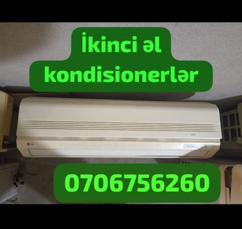 İkinci əl kondisionerlərin satışı. Hər kvadrat da idyal vəziyətdə