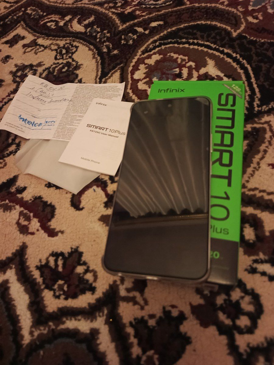 Infinix Smart 10 Plus Titanium Silver 128GB/8GB — Mallar, Bakı