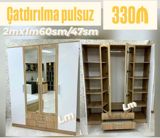 Dörd qapılı dolablar təmiz laminatla 📌 Qiymət : 330₼ Ölçü : 2 x 1.60 — afa.mebel — Мебель