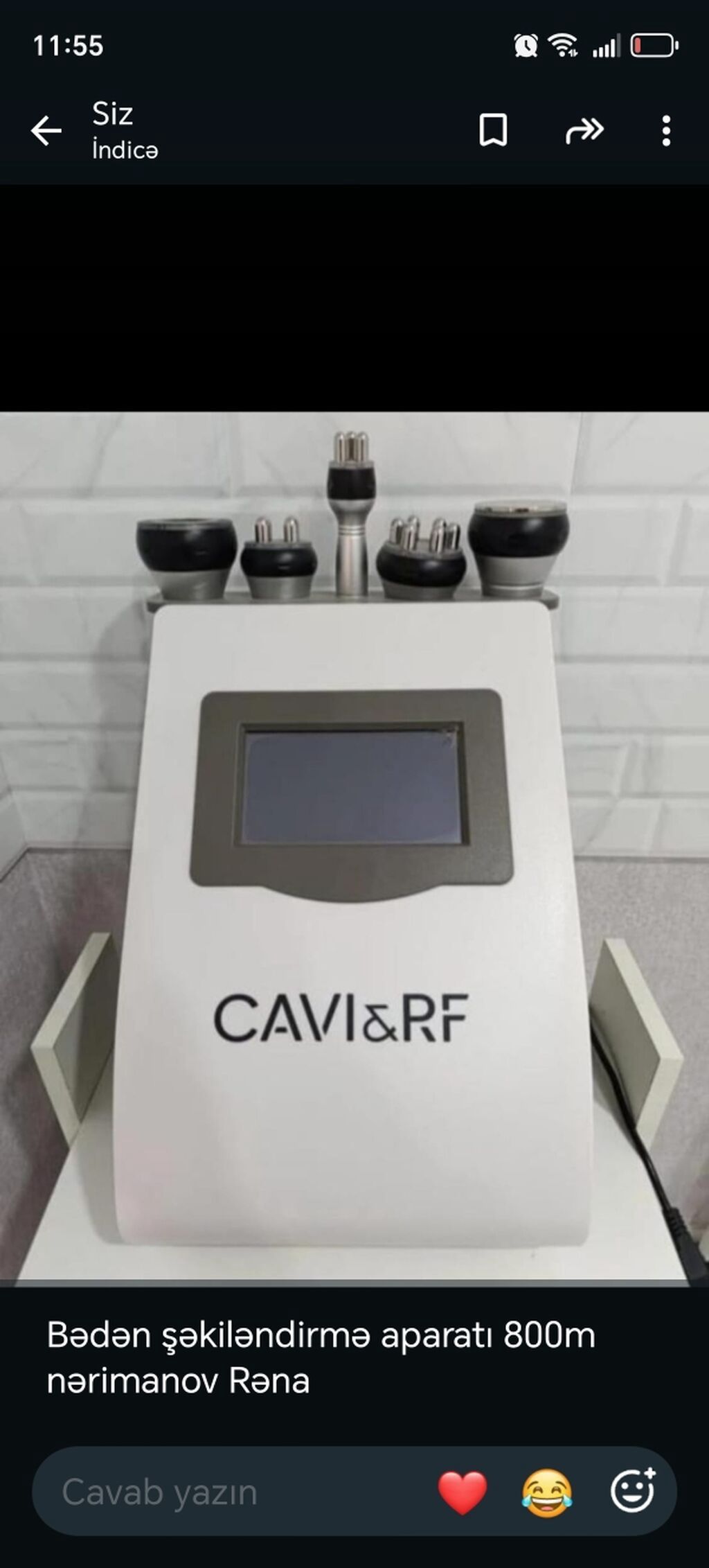 CAVI&RF Kavitasiya və Radiofrekans Aparatı — Kosmetoloji və estetik aparatlar, Yardımlı