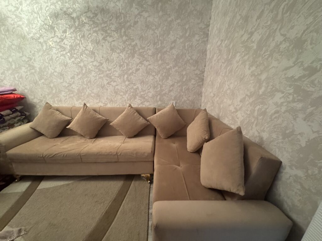 İşlənmiş, Künc divan, Divan, Bazalı, Açılan — Mebel, Göyçay (5)