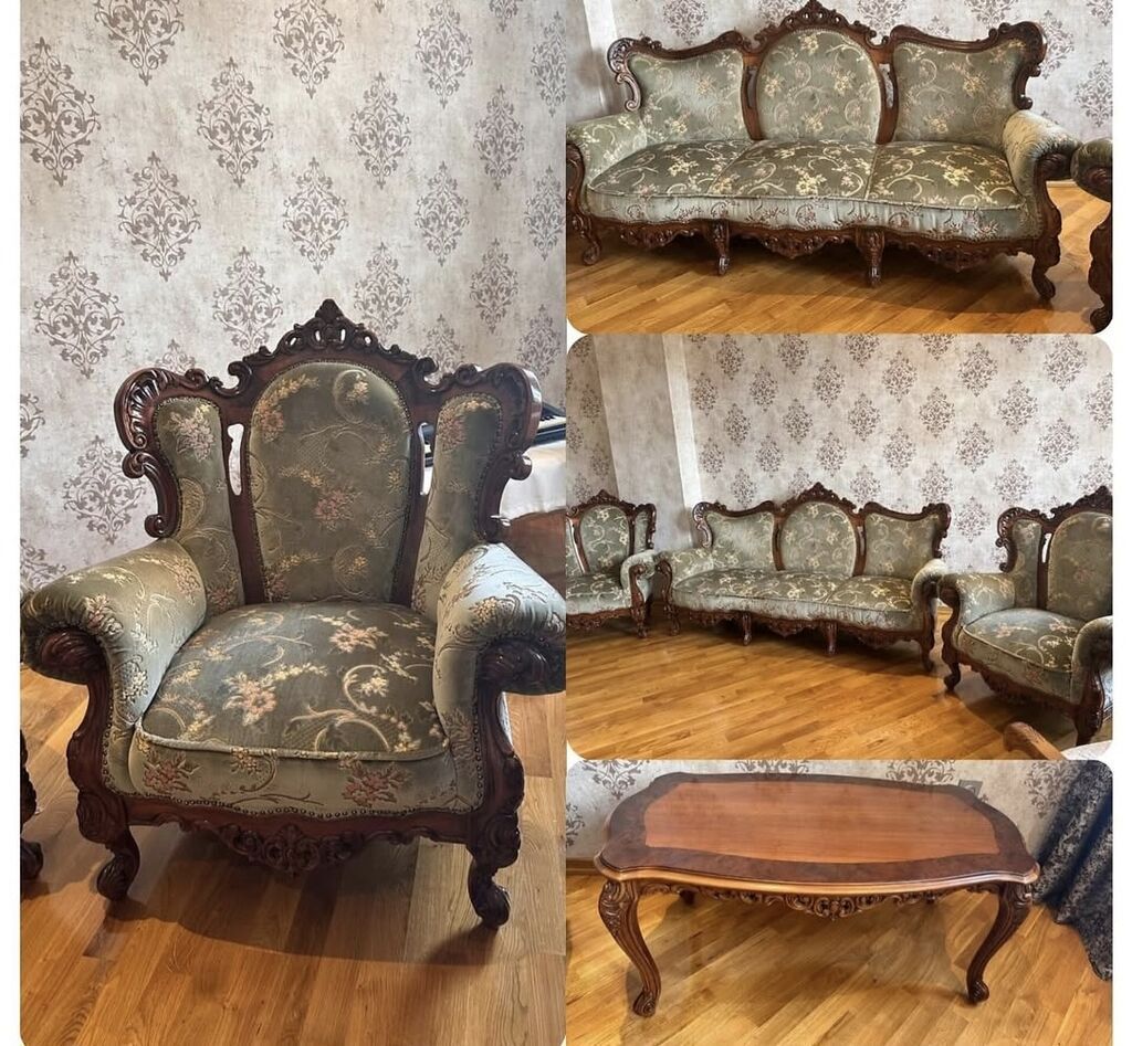 Kleopatra mebel dəsti qonaq otaqi.Rumuniya istehsali klassik — Mebel, Bakı (2)