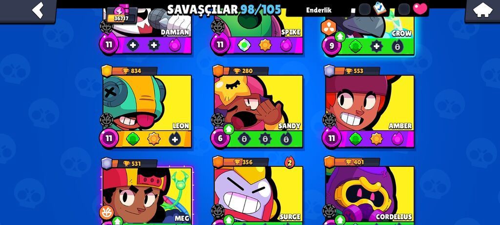 Brawl Stars oyunu üçün yüksək səviyyəli hesab Xüsusiyyətlər: - — Satış, Bakı (3)