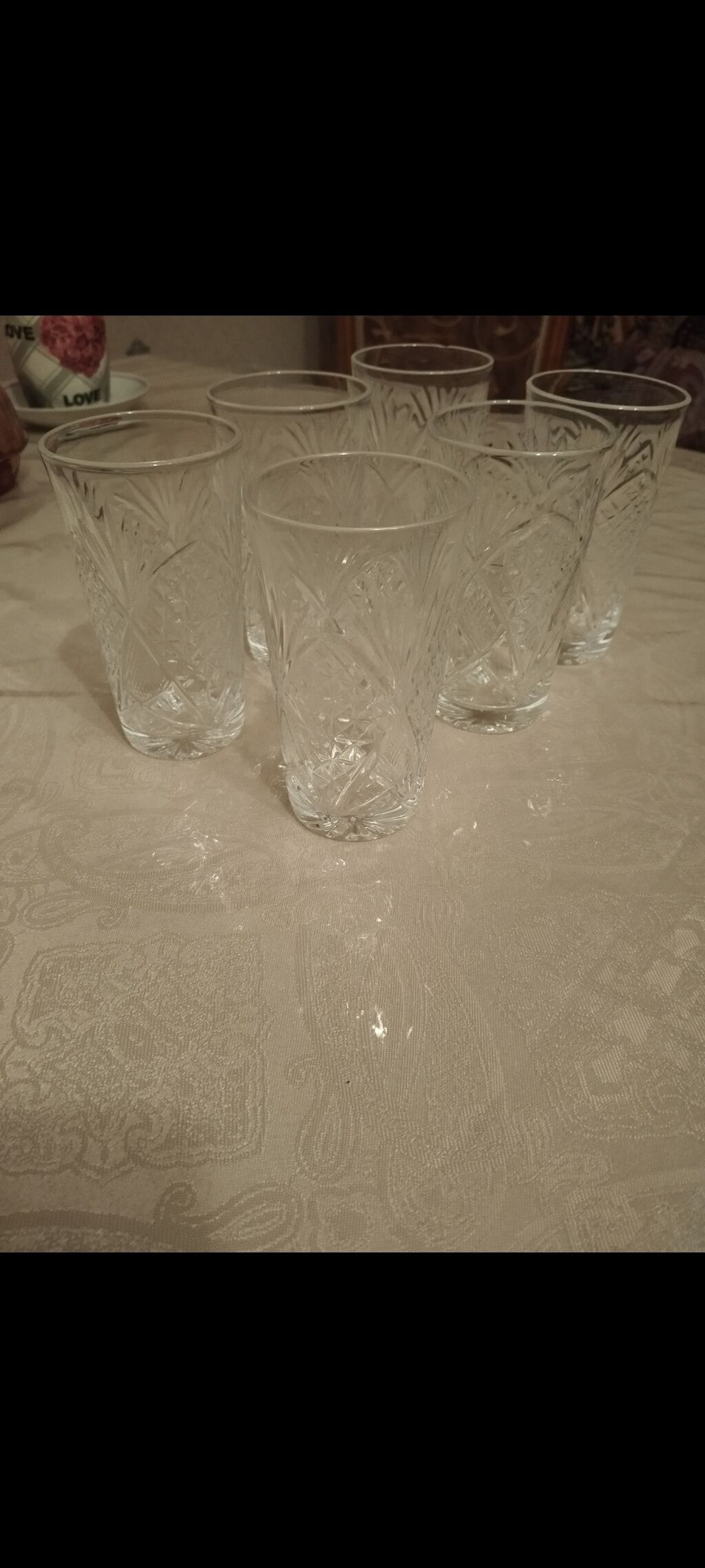 Stəkanlar, Xrustal, 6 ədədli dəst, 250 ml — Mallar, Bakı