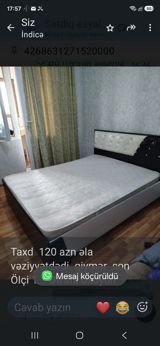 İşlənmiş, İkinəfərlik çarpayı — Ikıncı el mebel — Mebel