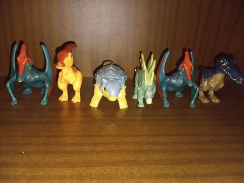 1i 1.50. den Dino fiqurları dəsti - 6 ədəd plastik dino fiquru