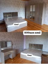 Yataq otağı dəsti - Komplekt: geniş çarpayı (ortopedik əsaslı), 2 — Mebel