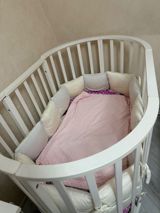 Oğlan və qız üçün, İşlənmiş, Yumru, Beşik, Dəst ilə, Matras ilə, Yellənmə mexanizmi ilə — Mebel