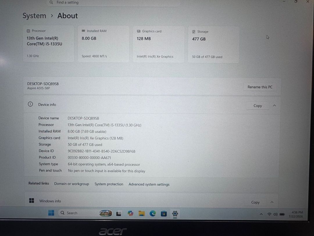 Acer Aspire 5 — Elektronika, Bakı (6)