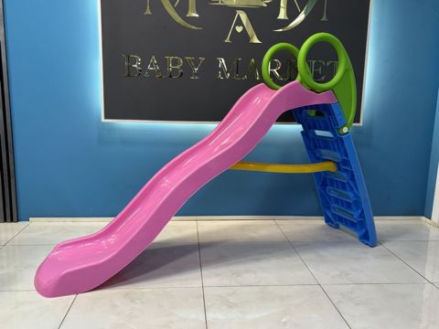 Uşaq üçün plastik sürüşkən - çəhrayı, mavi, yaşıl