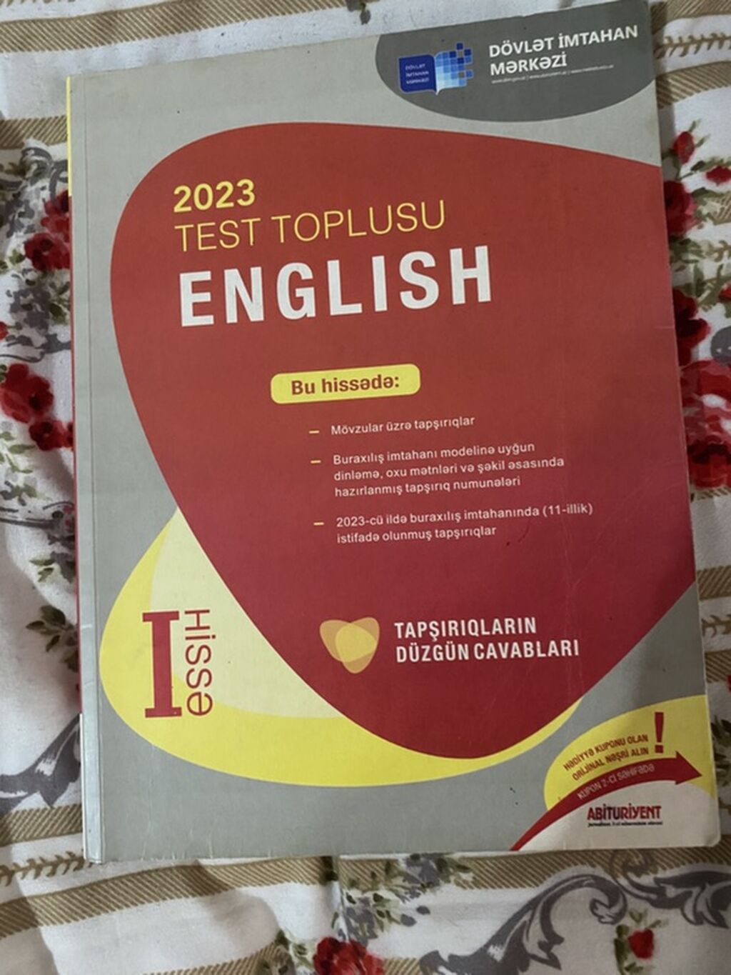 İngilis dili Testlər 11-ci sinif, DİM, 1-ci hissə, 2023 il — Kitablar, Bakı