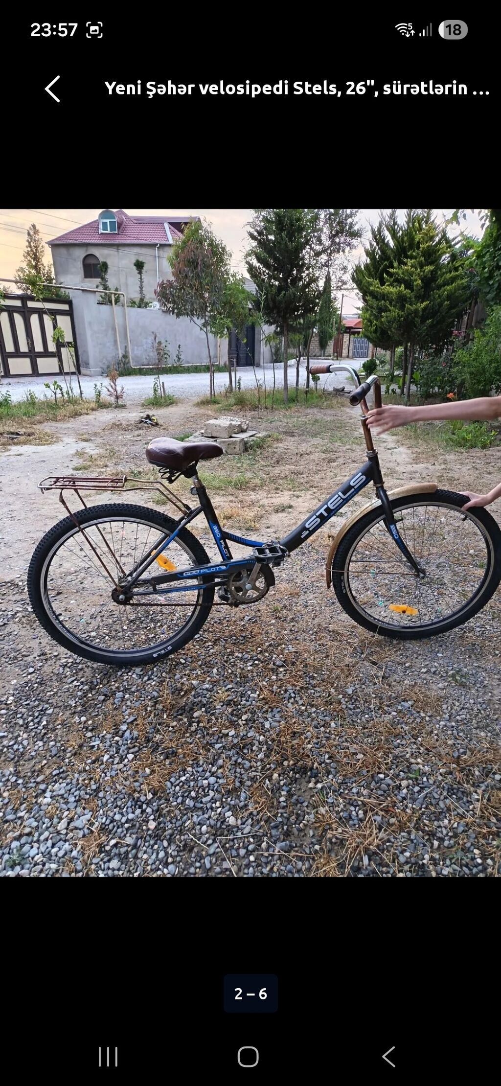 Stels şəhər velosipedi – 26" - Çərçivə: Stels, aşağı enişli - 1