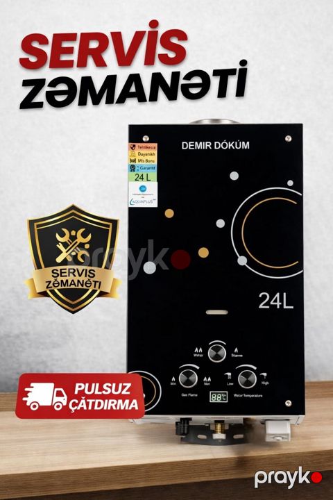 Dəmir Döküm 24 litr su qızdırıcısı — Bakı