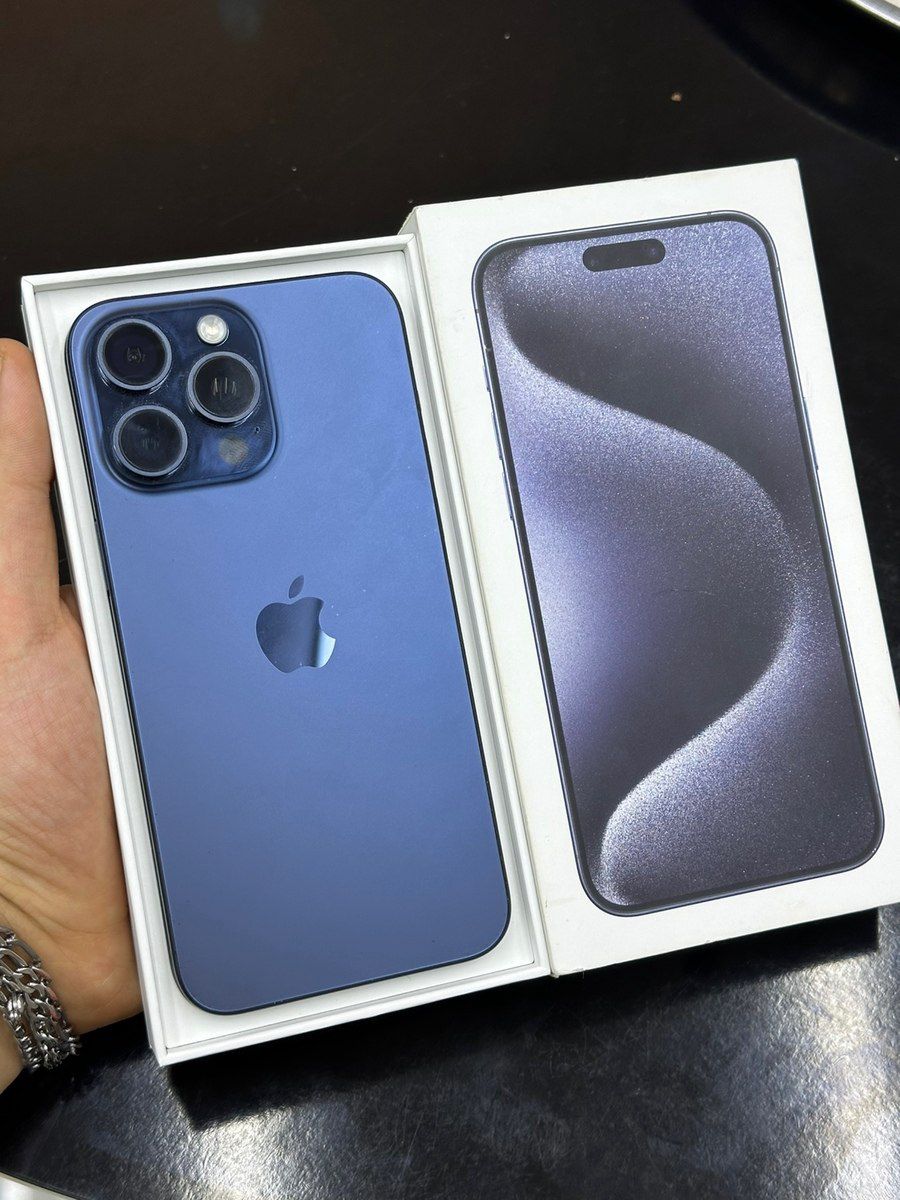Apple iPhone 15 Pro Max Blue Titanium 256GB/8GB — Mallar, Bakı (2)