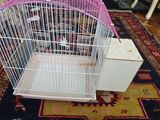 Quş qəfəsi və yuvalıq dəsti - Material: metal barmaqlıqlar, plastik — Клетки