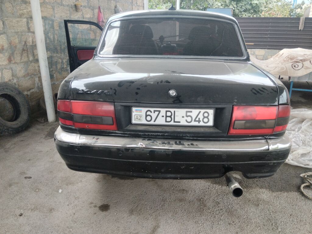 GAZ Volga 3110, qara rəng, sedan kuzov. Xüsusiyyətlər: - Klassik xrom — Avtomobillər, Ağdaş (3)