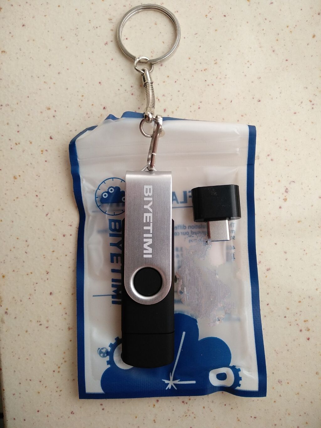 Flash card otg 128 GB TupeC + USB — Elektronika, Bakı (6)