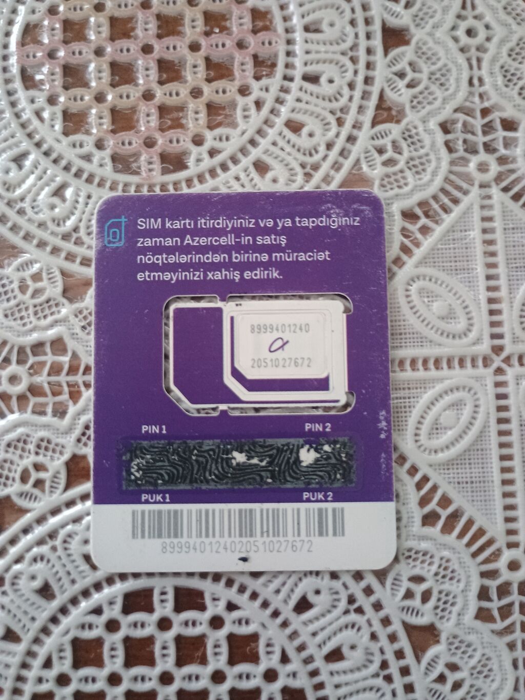 İŞLƏNMİŞ SİM NÖMRƏ 0518376519 ÖZ ADIMADI VƏSİQƏ YAZIMDI SATILAM QADIN — Avto, Bakı