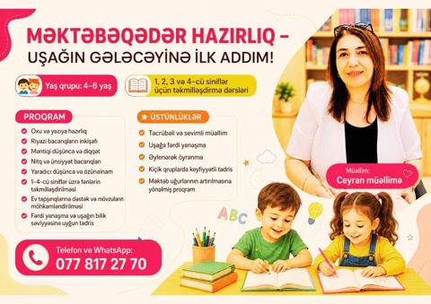 Məktəbəqədər və ibtidai sinif hazırlığı