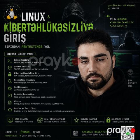 **0-dan Linux və Kibertəhlükəsizlik Kursu** Linux və — Bakı