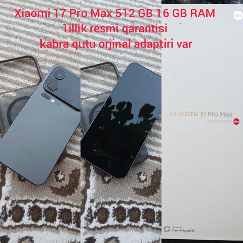 Xiaomi 17 Pro Max 512 GB, 16 GB RAM, Boz