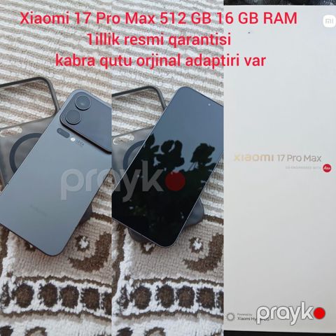 Xiaomi 17 Pro Max 512 GB, 16 GB RAM, Boz