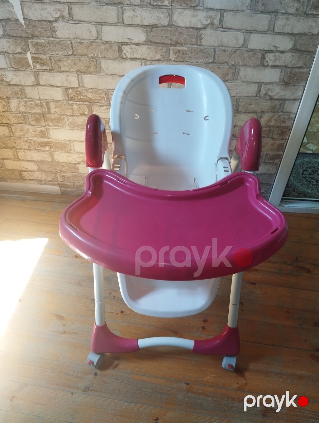 Mamalove uşaq yemək stulu - Rəng: çəhrayı-bənövşəyi ağ detallar ilə - — Mallar, Digah (3)