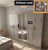 Dolab – 450 AZN Ölçülər: D 47 × H 200 × E 240 sm - 6 qapılı geniş — Furniture