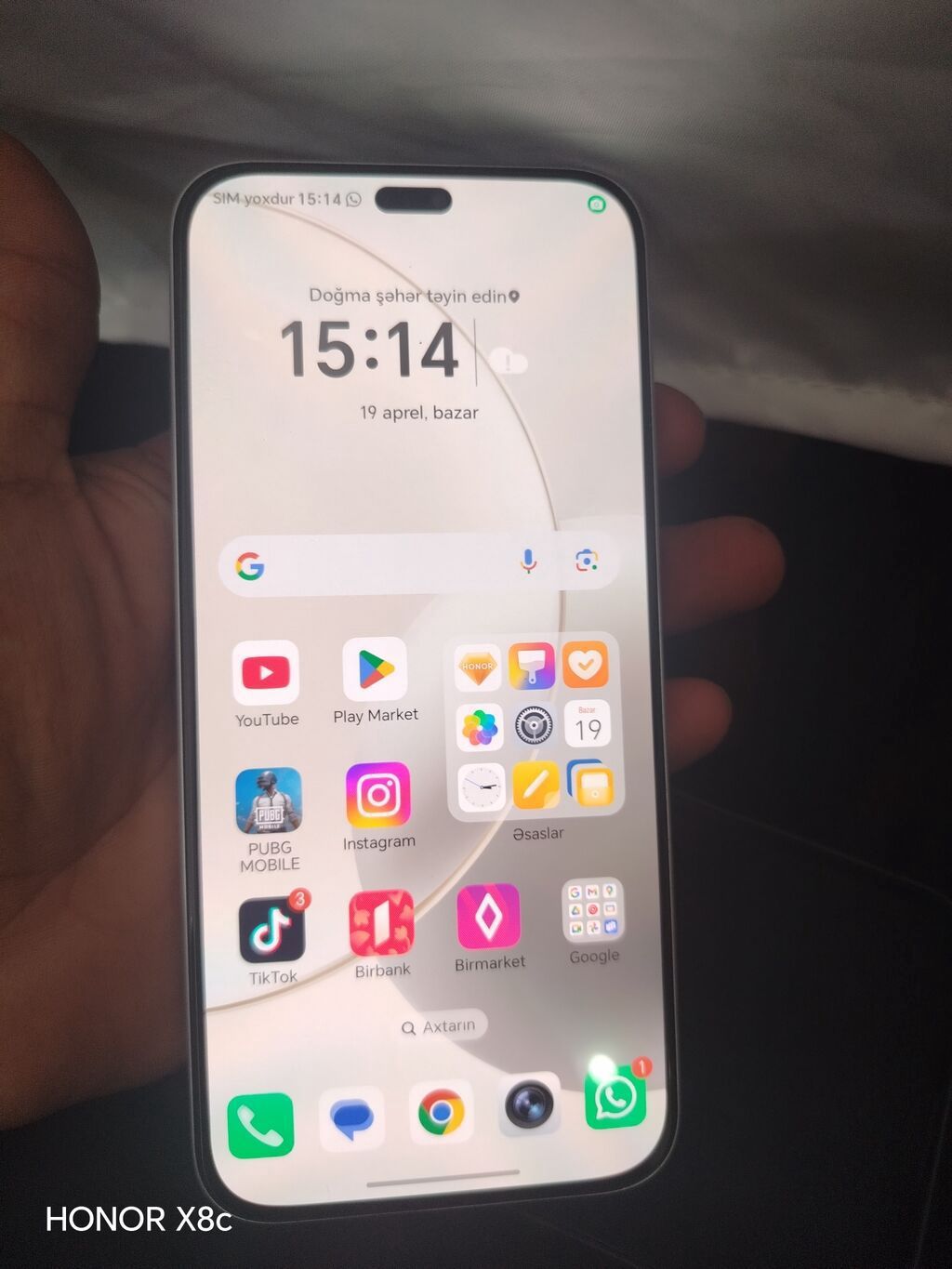 HONOR X8c — Gümüş Rəng, İki SIM