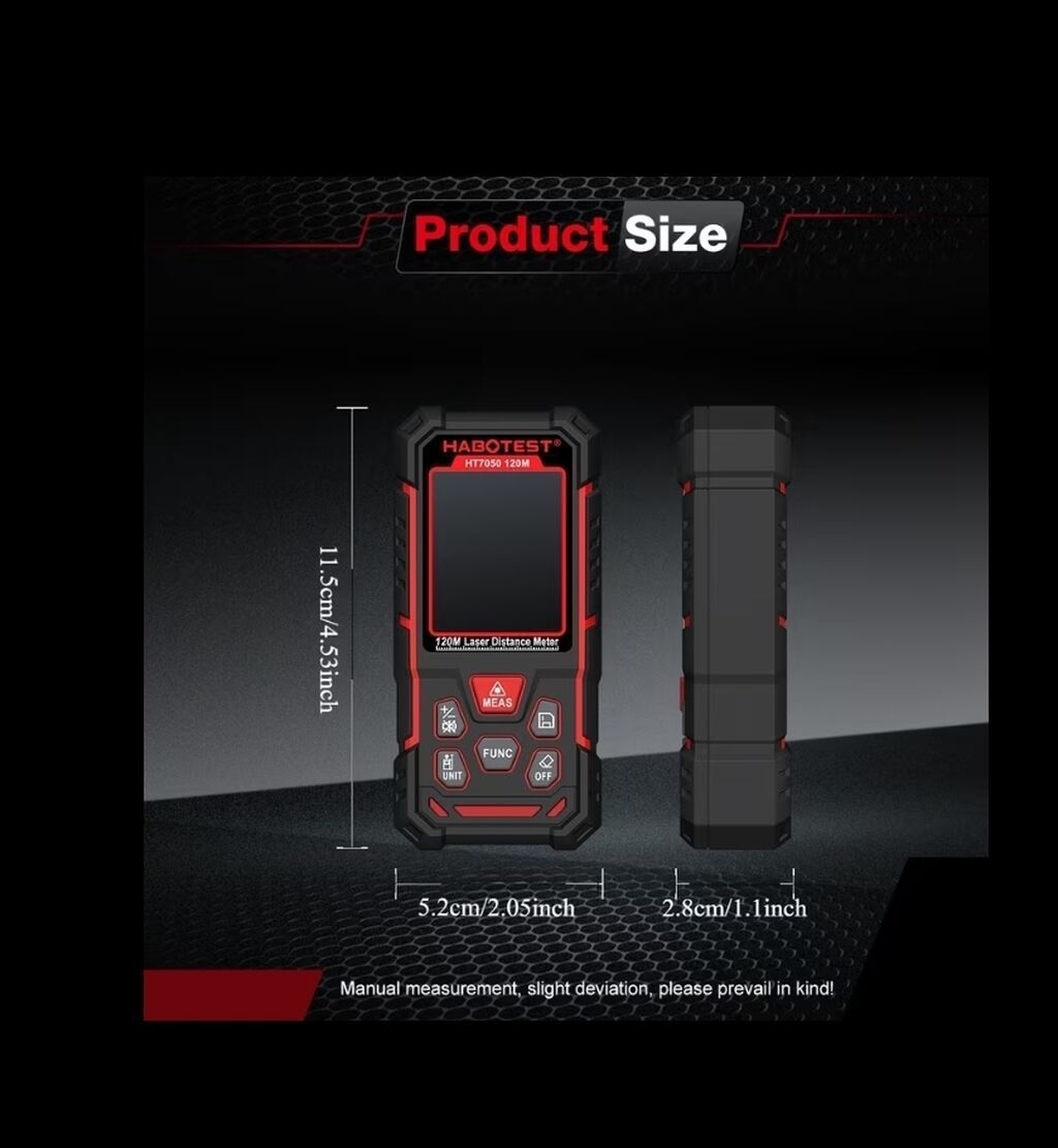 HABOTEST LAZER METRE HT7050 seriyası – yüksək dəqiqlikli ağıllı lazer